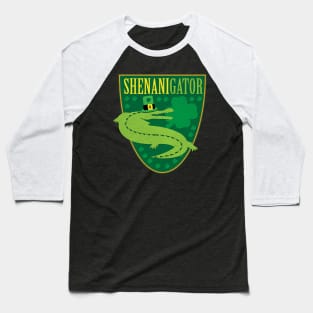 Shenanigator Alligator St Patricks Day Baseball T-Shirt